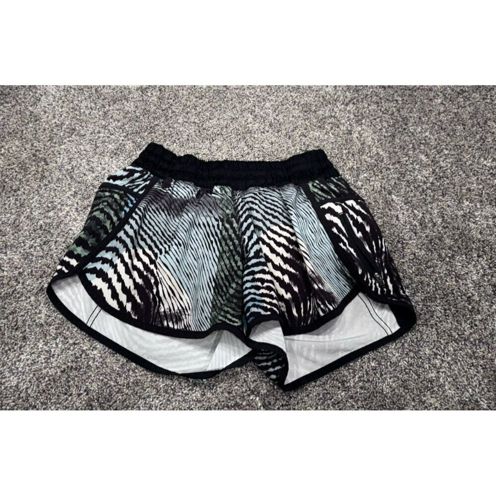 LULULEMON SEAWHEEZE SHORTS TRACKER III 4" SECRET SOCIETY TOFINO TEAL SIZE 6 EUC